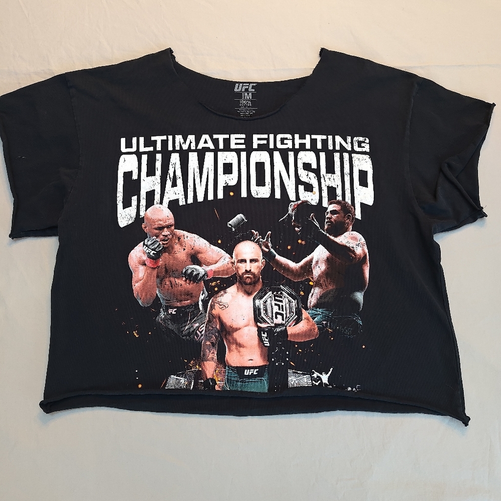 UFC Cut Off Promo T-Shirt size M Double sided